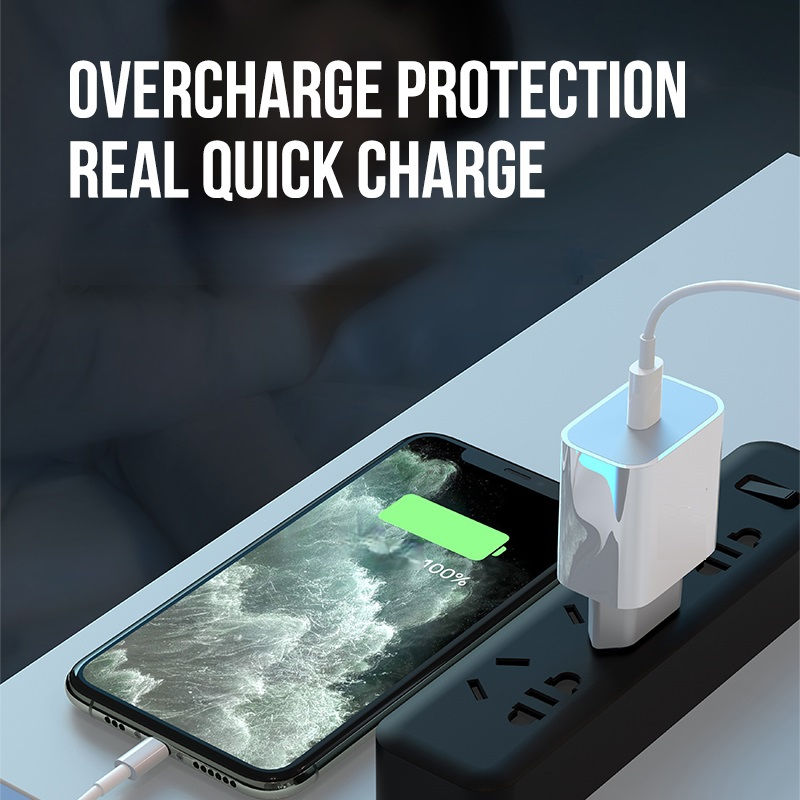 Thumbnail: Pii Tech 20W Fast Charger + Cable, Certified PD 3.0 Fast charging, Type C