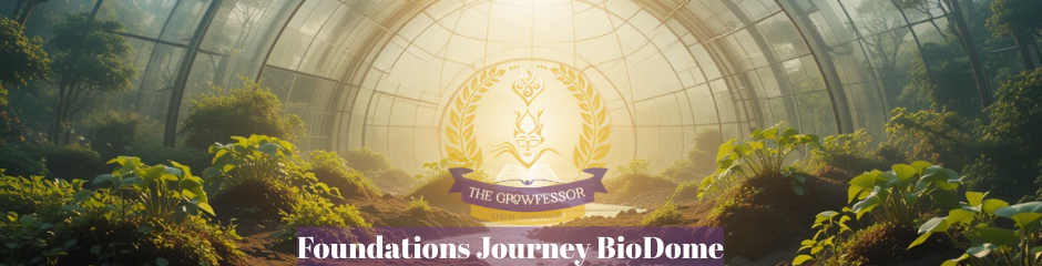 Foundations Journey BioDome - a supportive growth space symbolizing stability, grounding, and the first 