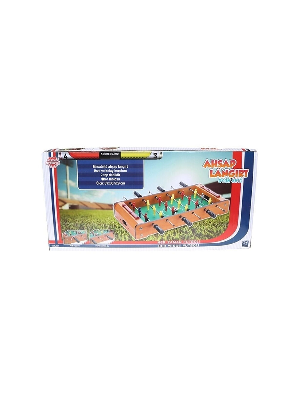 Küçük resim: Sunman S02017000 Ahşap Masaüstü Langırt 61X30,50 Cm