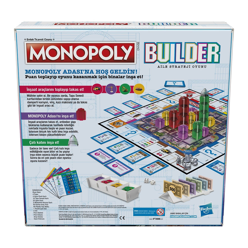 Küçük resim: Hasbro Gaming Monopoly Builder Strateji ve İnşa Etme Oyunu - F1696 - +8 Yaş
