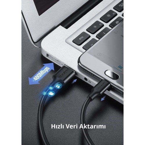 Küçük resim: Ugreen Micro Usb Data Ve Şarj Kablosu 1.5 Metre (492425683)