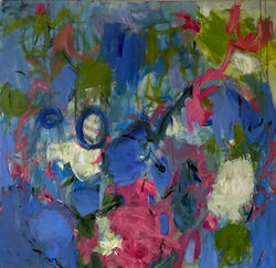 Bleu/Blue_Maryse Lemay - Yseultliris_acrylique sur toile/acrylic on canvas_36x36_1300