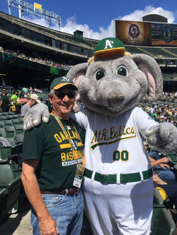 Michael with Stomper the elephant