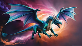 un dragon volant dans le ciel entouré d'énergies (1).jpg