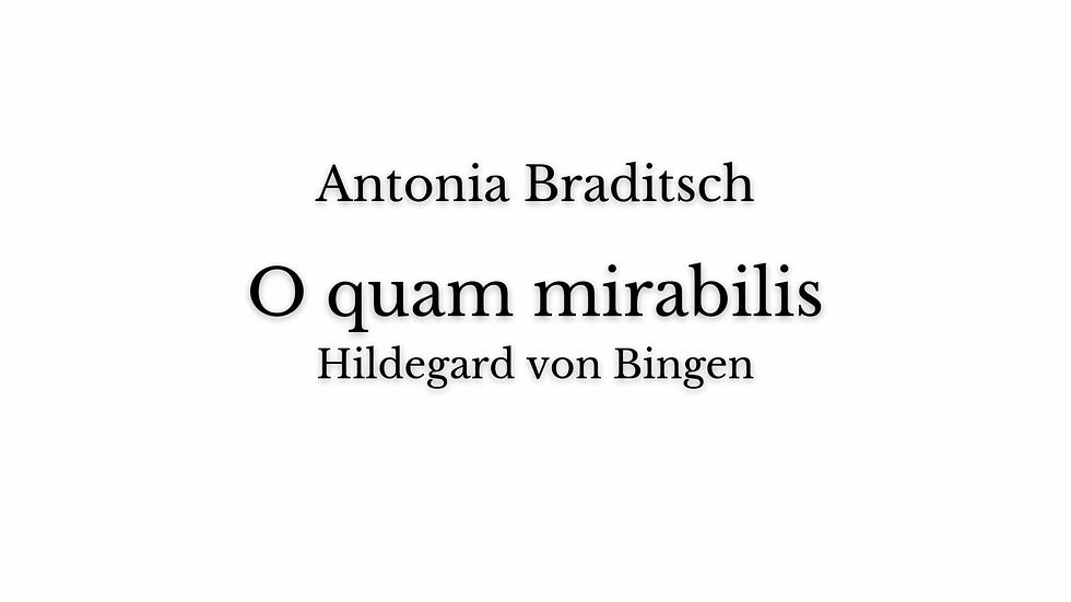 Miniaturbild: O quam mirabilis