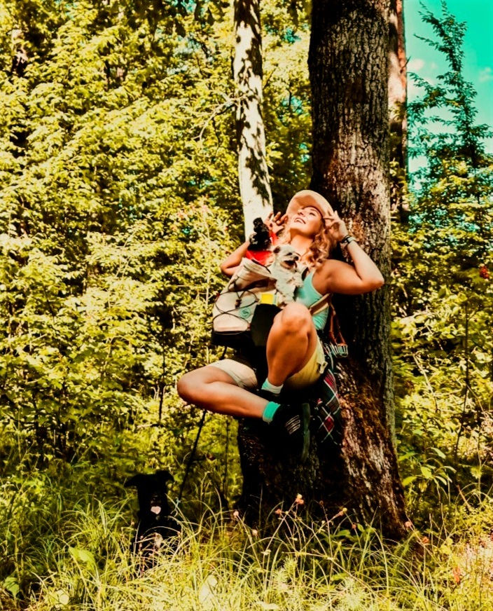 girl in the forest