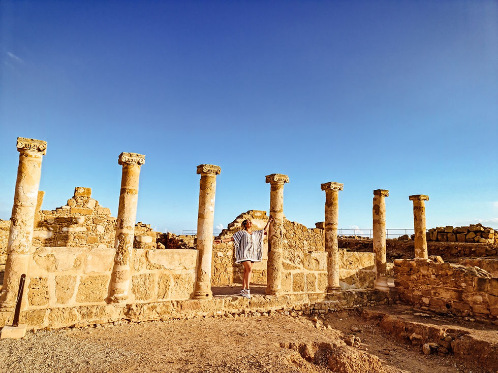 girl in the greek ruins