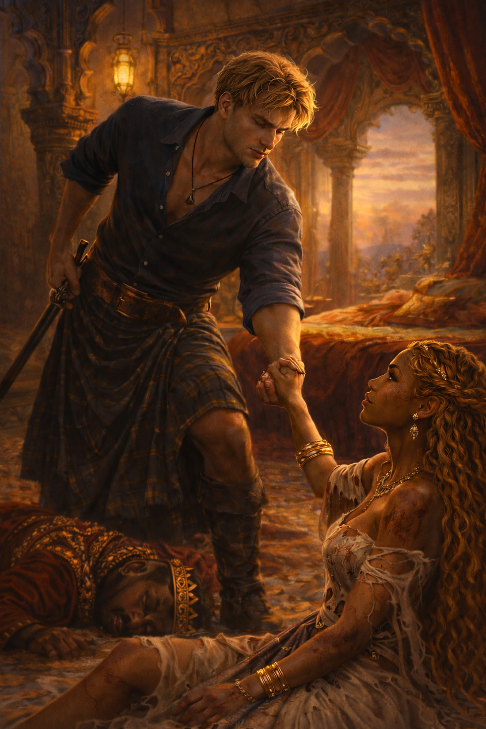 Alex rescues Yvonne after her husband finds and abuses her in RAVAGED: The Bicultural Series Book Two.