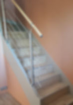 Rénovation escalier et rampe et balustrade inox