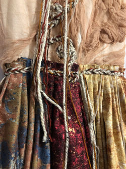 Handsewn dress - detail