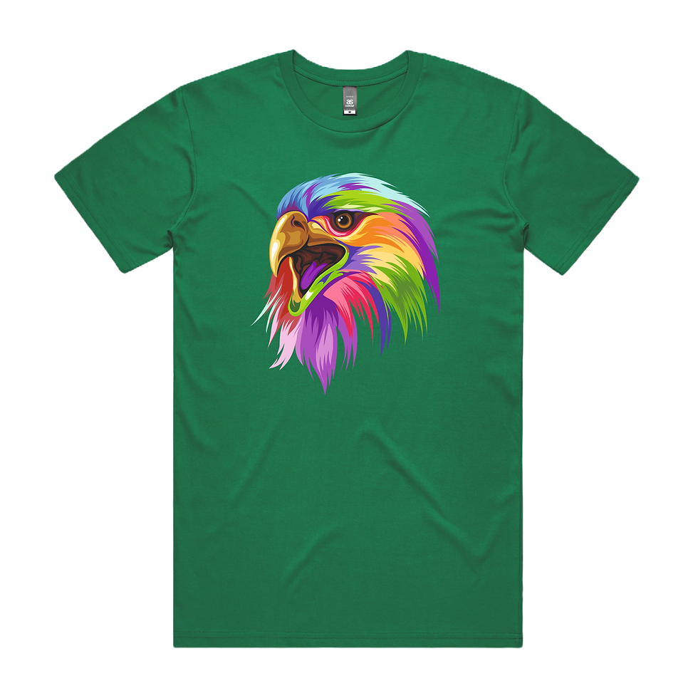 Thumbnail: Eagle Head Colourful Printed DTG T-Shirt Unisex