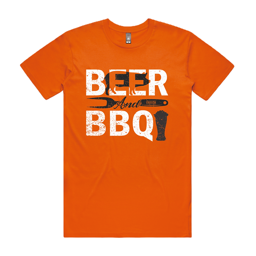 Thumbnail: Beer and Bbq DTG Printed T-Shirt Unisex