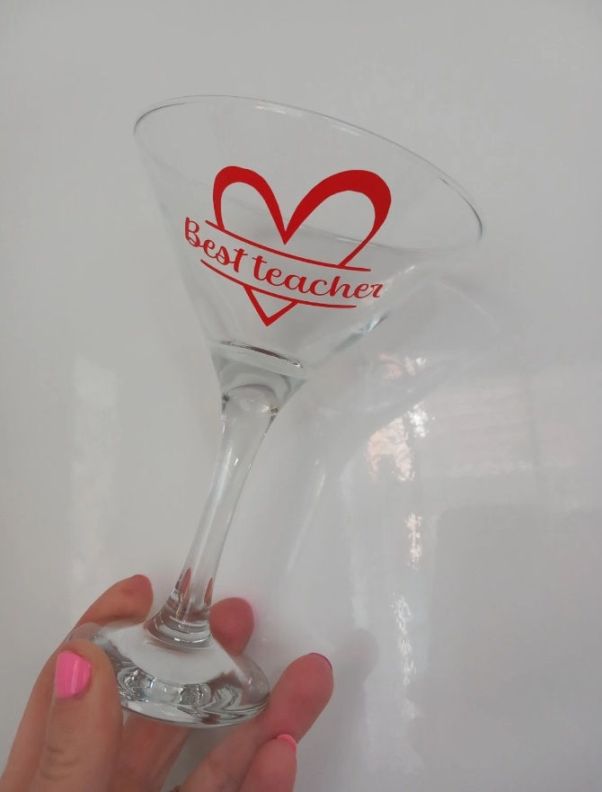 personalised martini cocktail glass