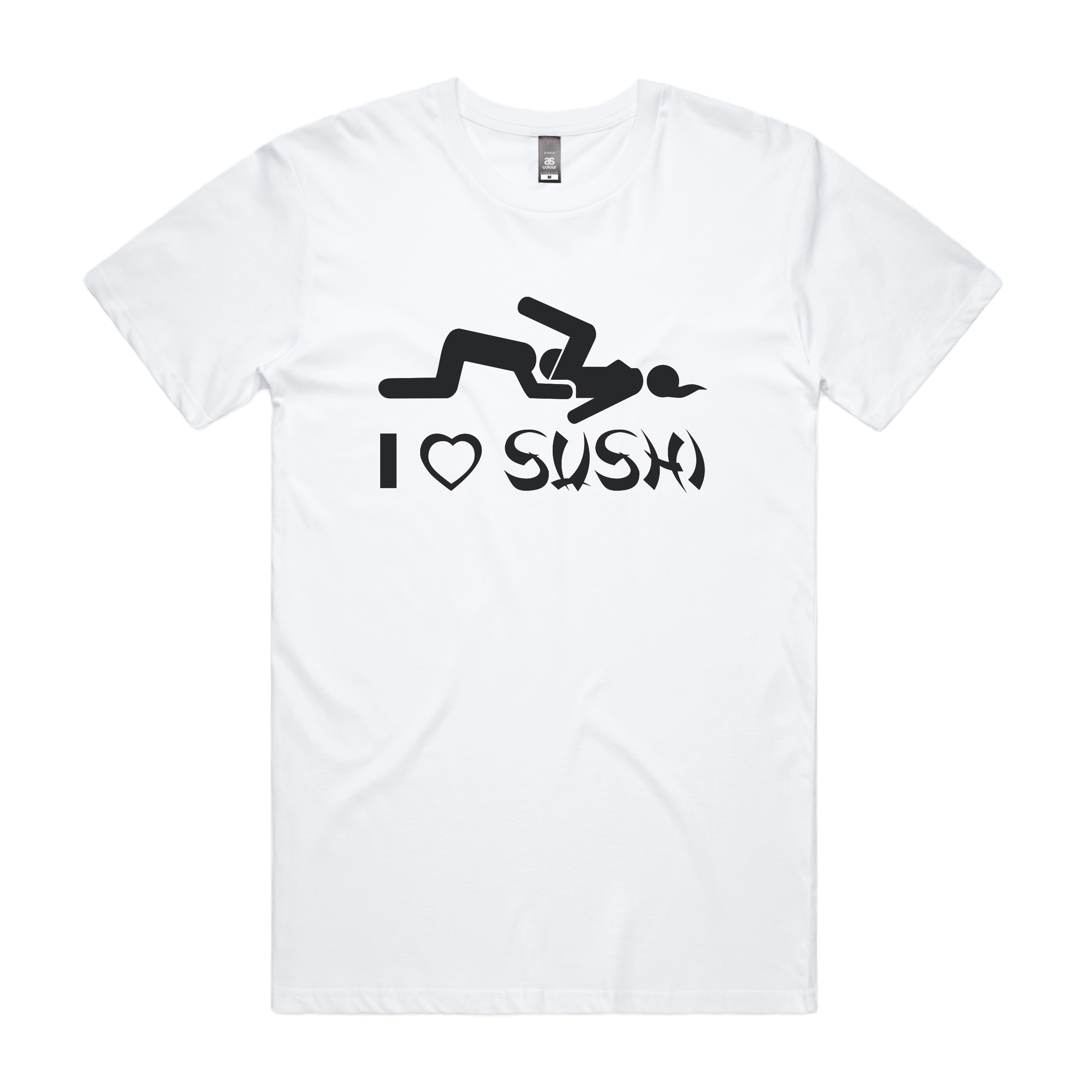 I Love SUSHI DTG Printed T Shirt Unisex