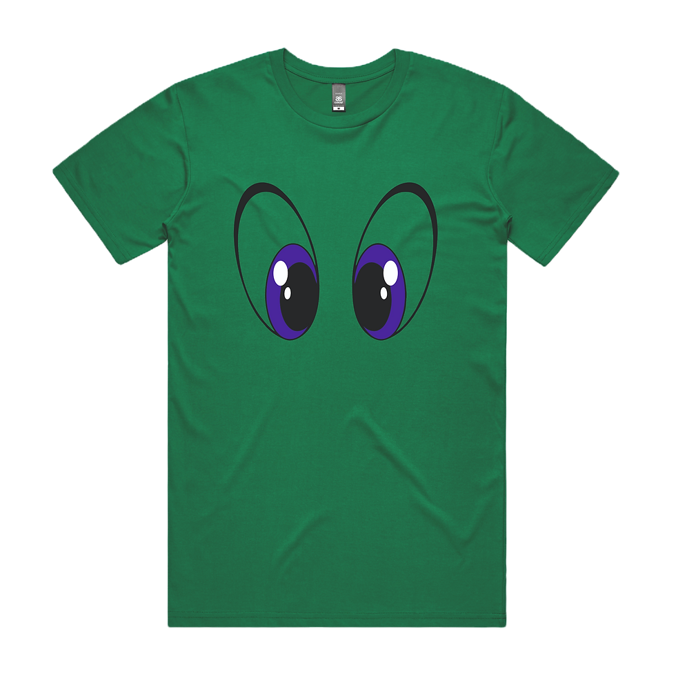 Thumbnail: Staring Eyes DTG Printed T Shirt Unisex