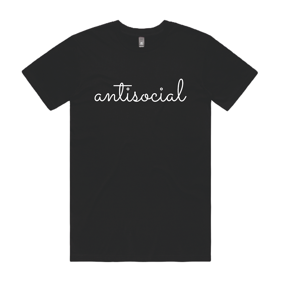 Thumbnail: Antisocial DTG Printed T Shirt Unisex