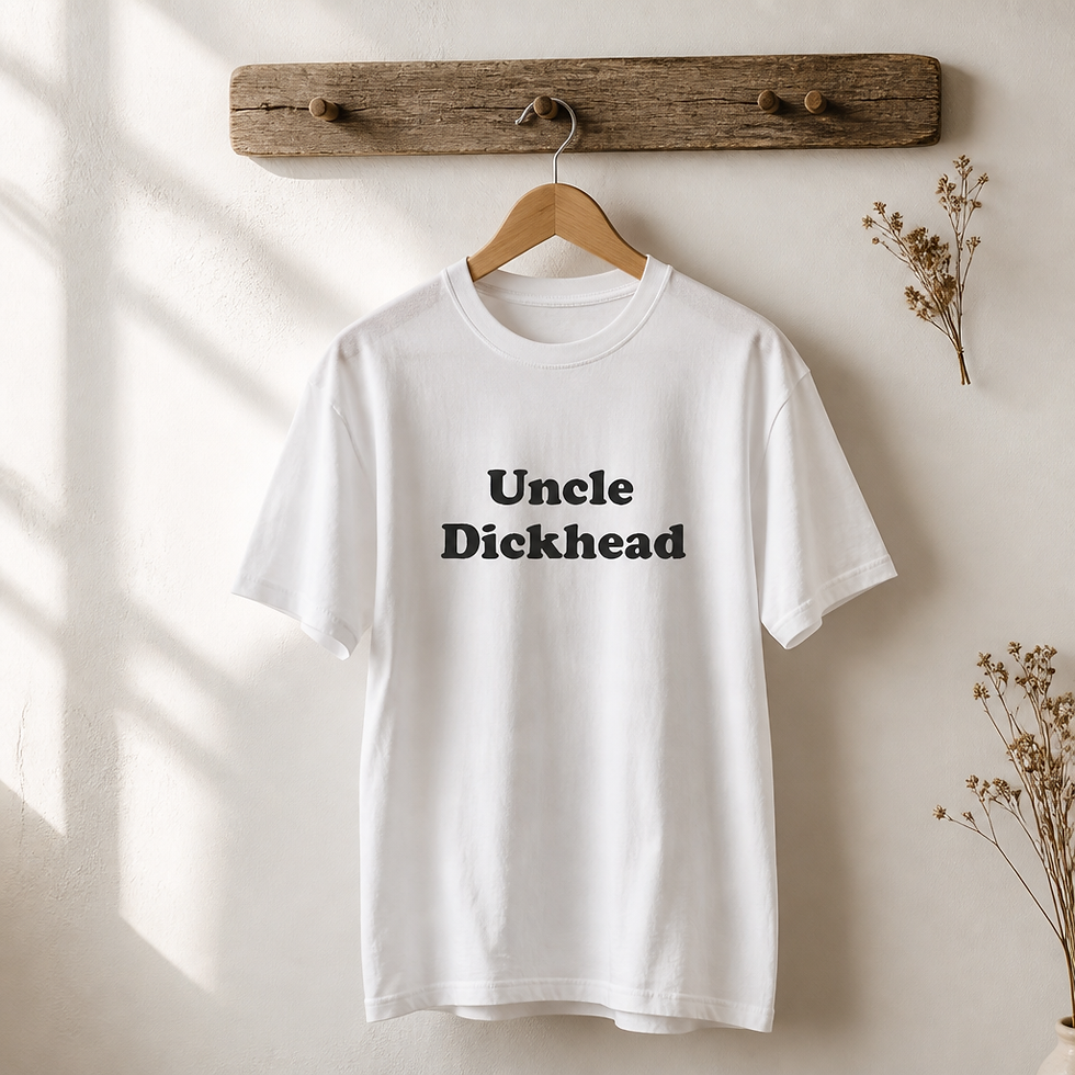 Thumbnail: Uncle Dickhead DTG Printed T Shirt Unisex