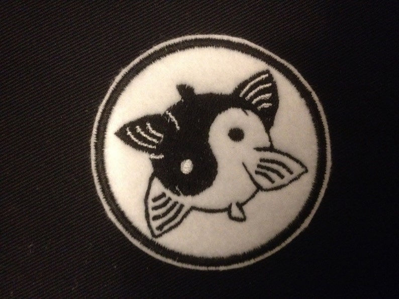 Ying Yang Embroidered Patch Badge Iron on or Sew on