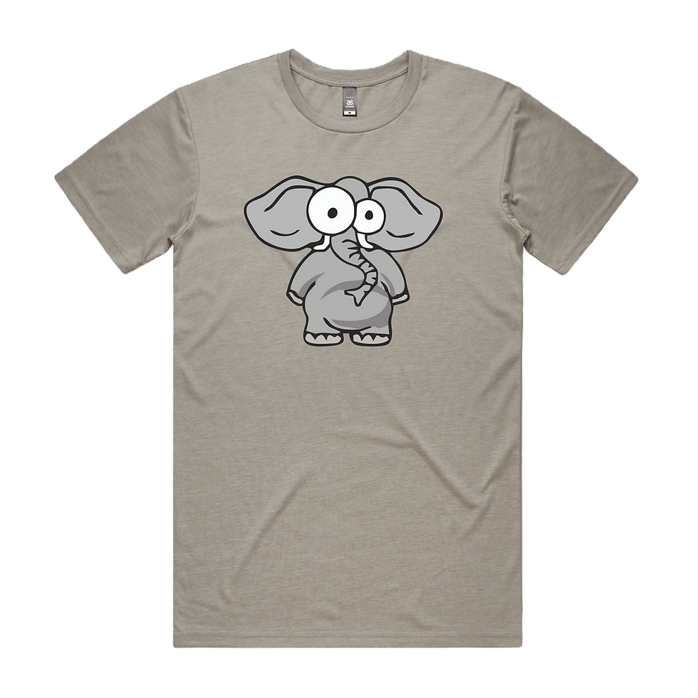 Thumbnail: Funny Elephant DTG Printed T Shirt Unisex