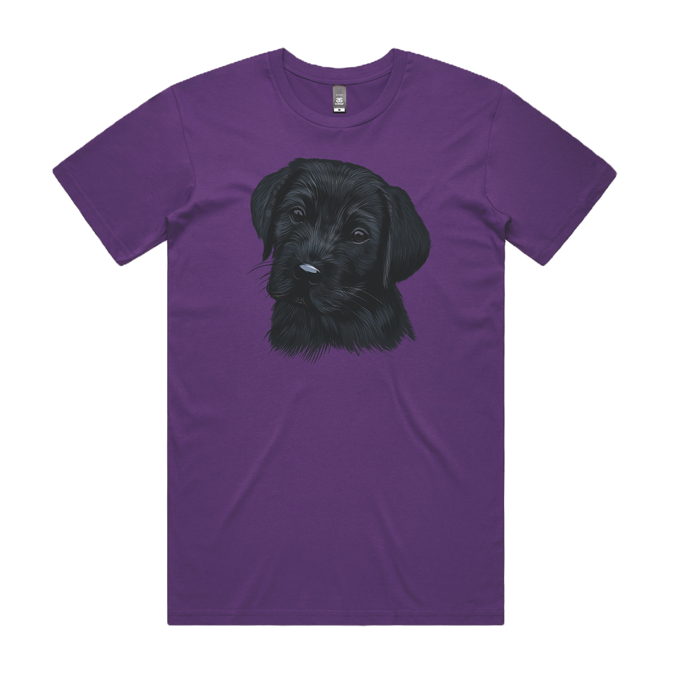 Thumbnail: Puppy Head DTG Printed T-Shirt Unisex