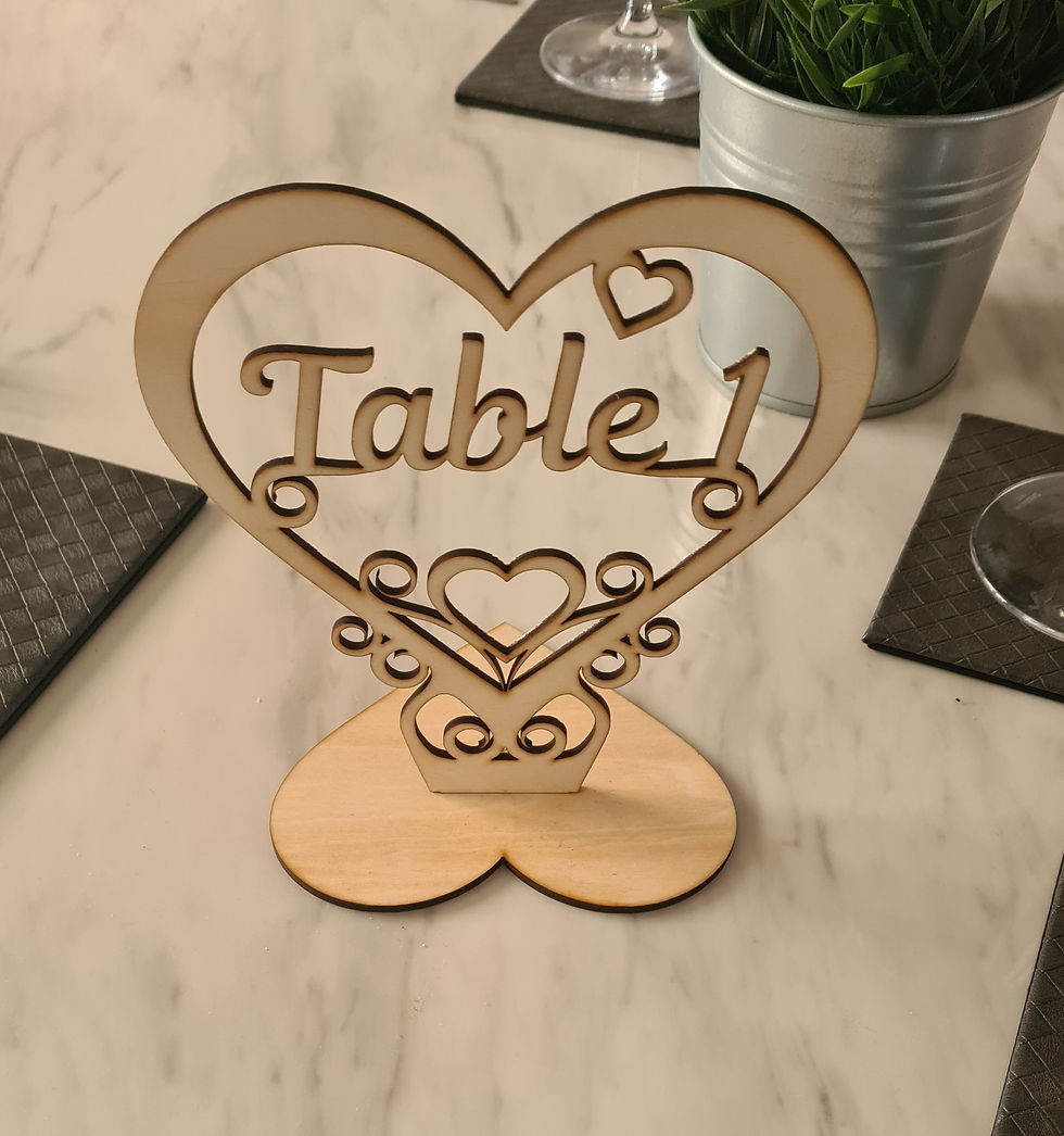 Thumbnail: Wooden Table Numbers