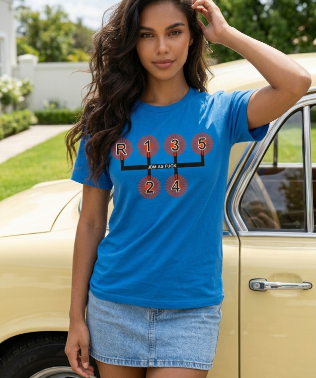 JDM Gear Shift DTG Printed T Shirt Unisex
