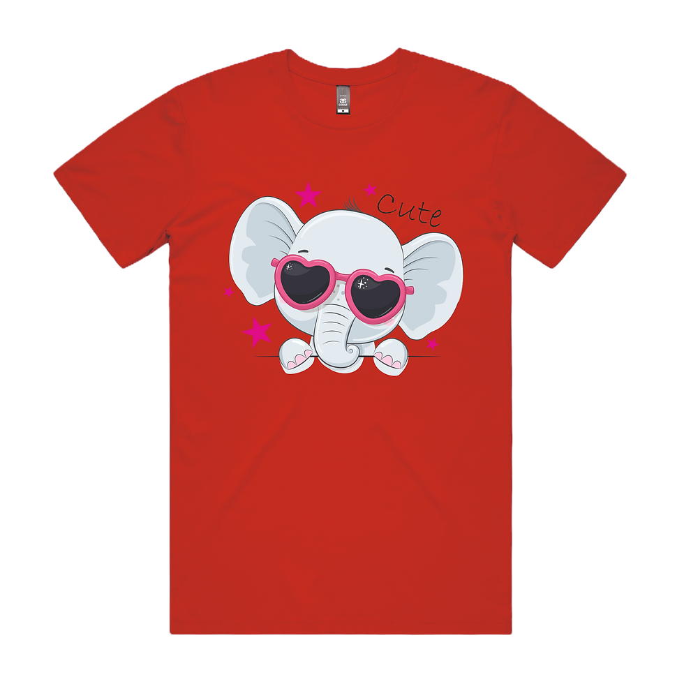 Thumbnail: Elephant Head Cute DTG Printed T Shirt Unisex