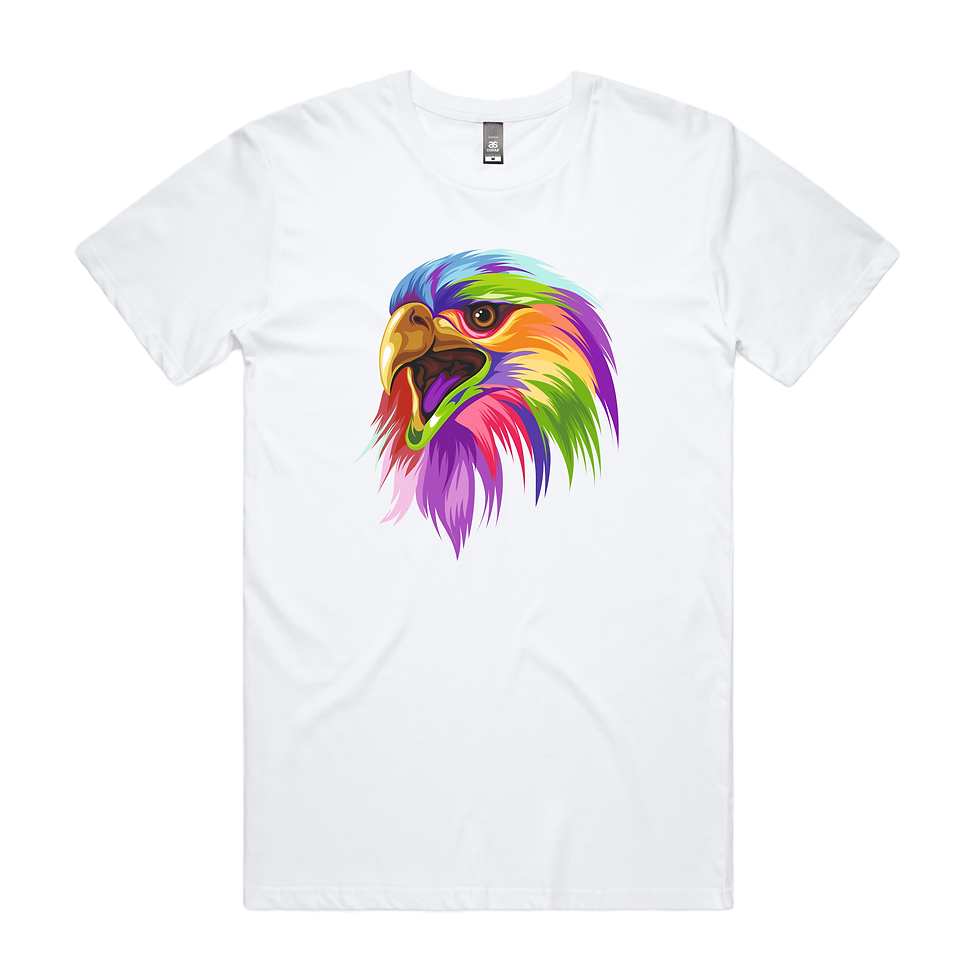 Thumbnail: Eagle Head Colourful Printed DTG T-Shirt Unisex