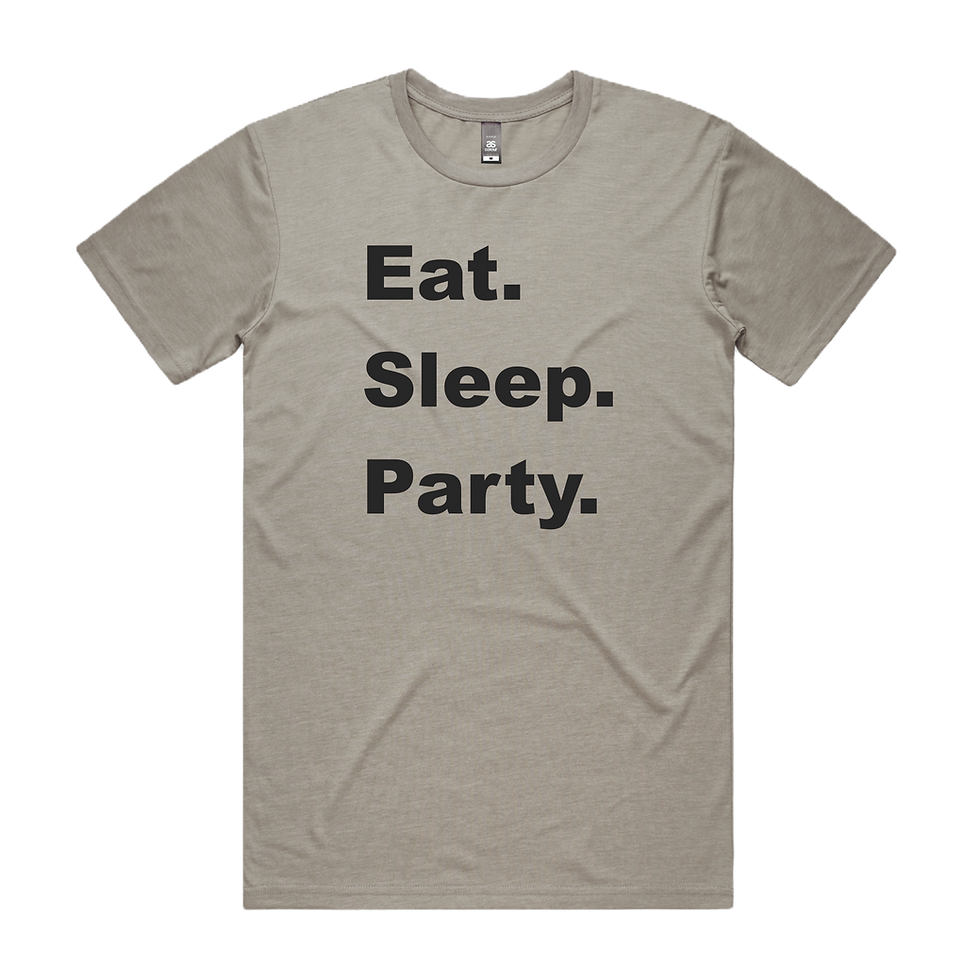 Thumbnail: Eat Sleep Party DTG Printed T Shirt Unisex