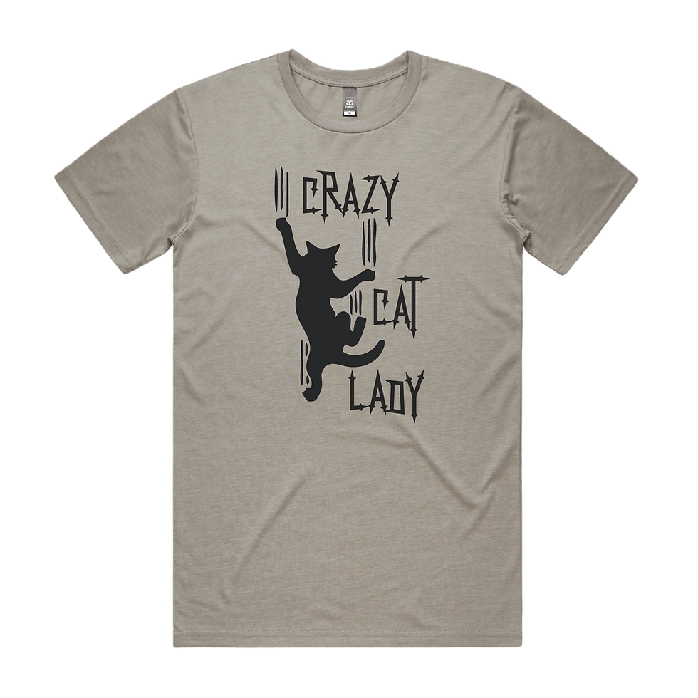 Thumbnail: Crazy Cat Lady DTG Printed T Shirt Unisex