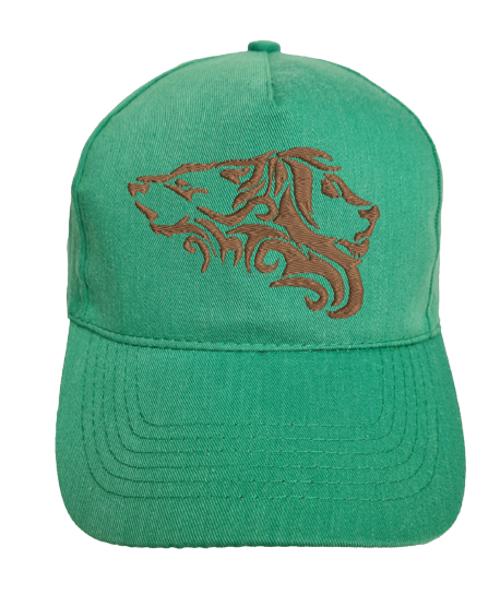Thumbnail: Wolf Lion heads Embroidered Baseball Cap Hat in 15 colours