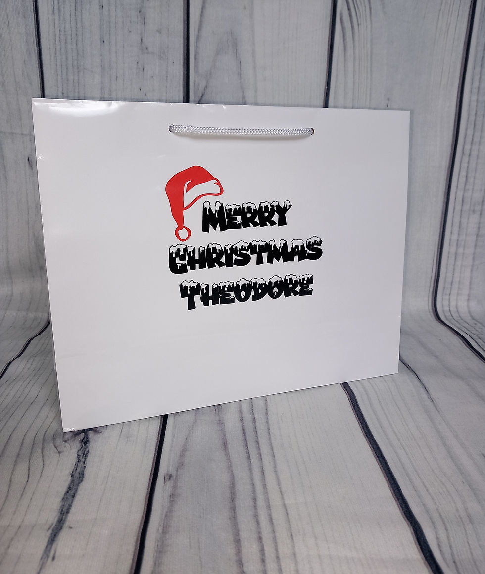 Thumbnail: Personalised christmas Gift Bags