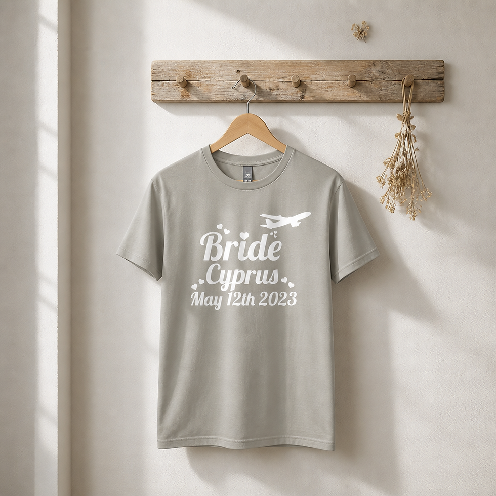 Personalised Bride DTG Printed T Shirt Unisex Pink