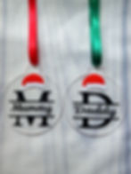 Personalised Clear Christmas Baubles