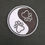 Thumbnail: Ying Yang Paws Embroidered Patch Badge Iron on Sew on.