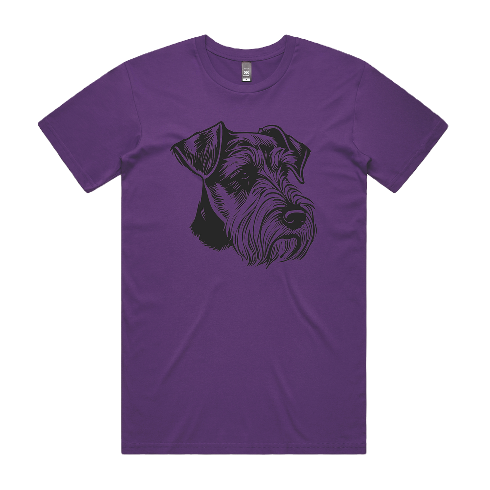 Thumbnail: Airedale Dogs Head Printed DTG T-Shirt Unisex