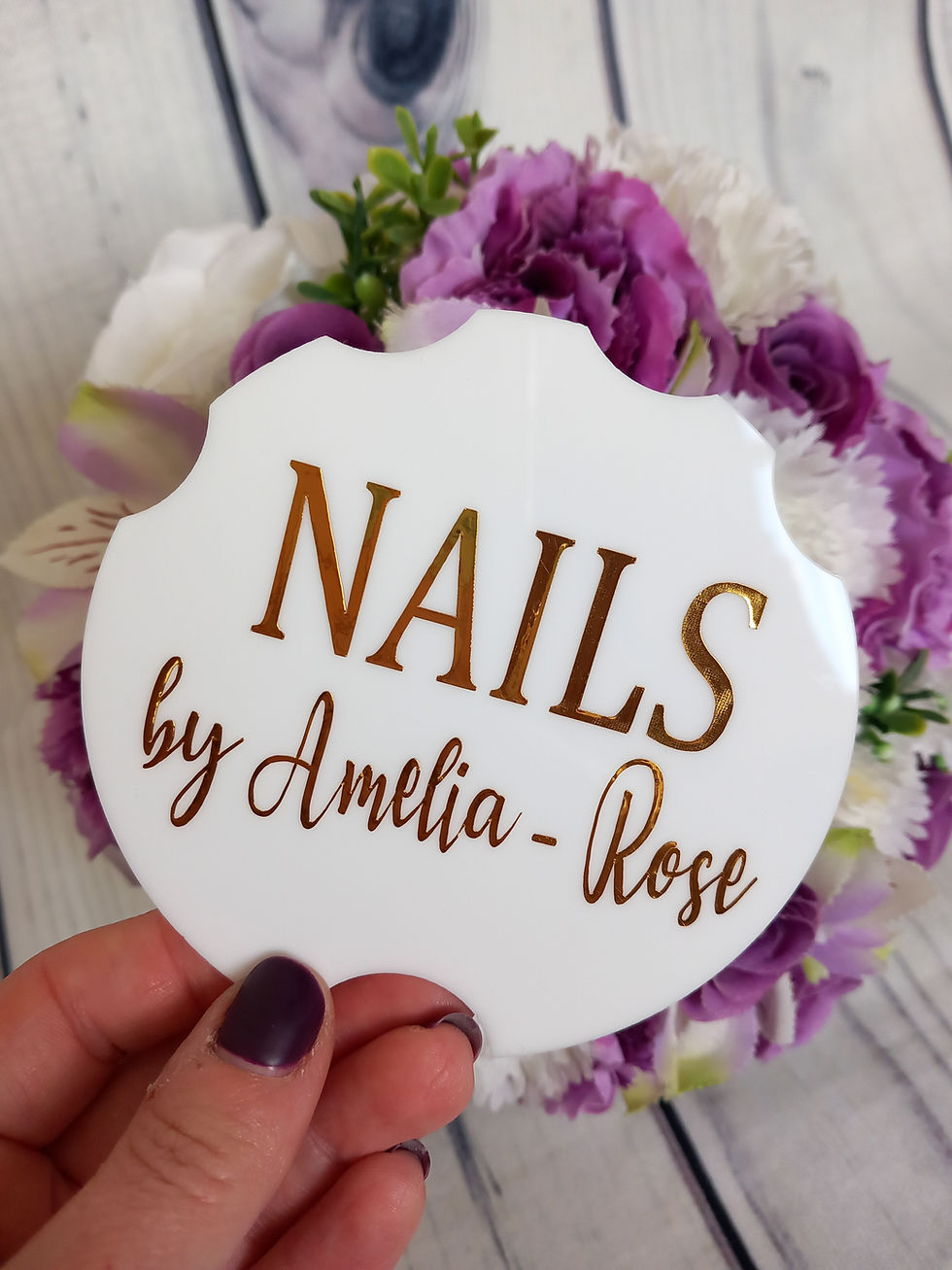 Thumbnail: Personalised Laser Cut Nailfie Disc - Nail Technician