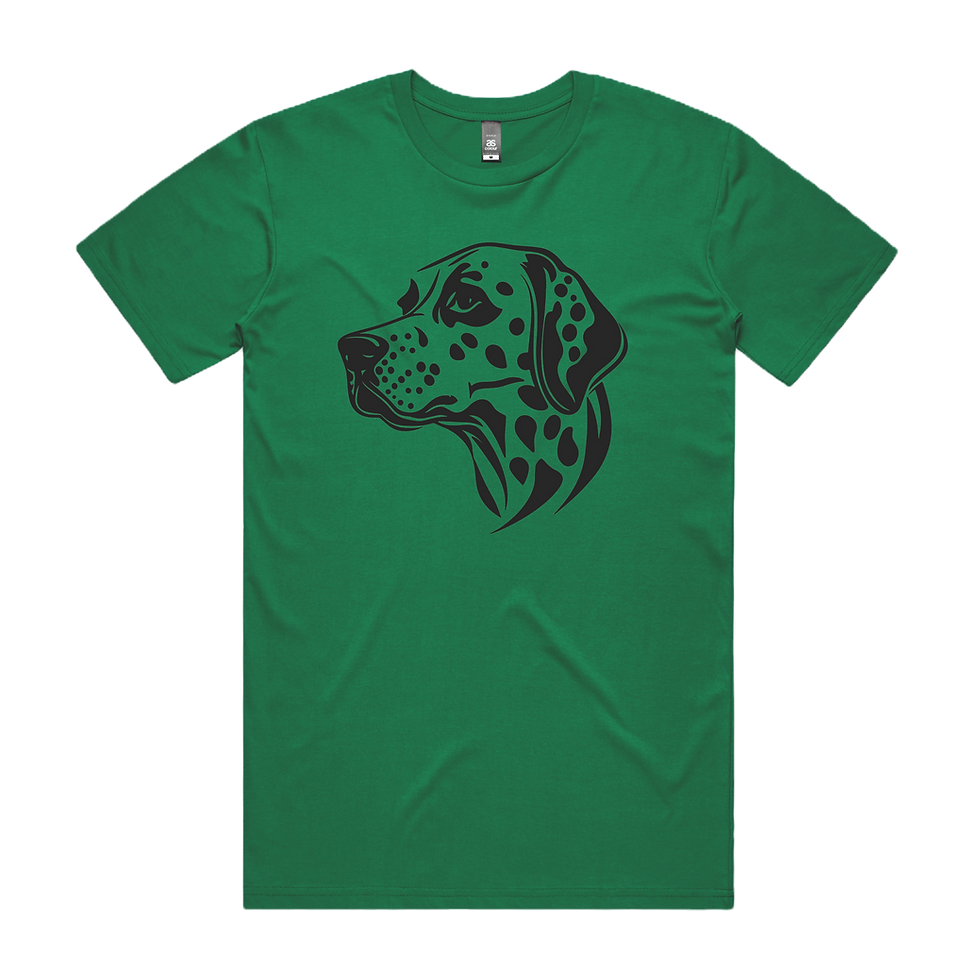 Thumbnail: Dalmatian Dog Head Printed DTG T-Shirt Unisex