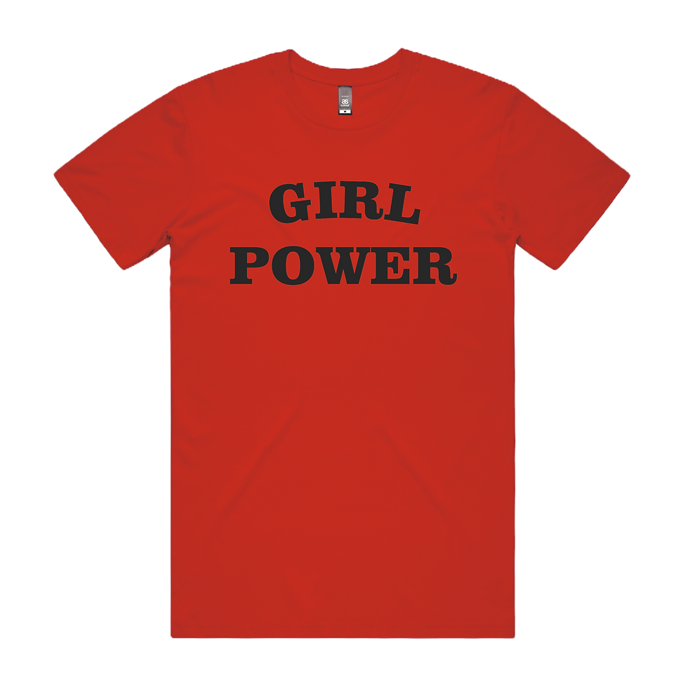 Thumbnail: Girl Power DTG Printed T Shirt Side Unisex