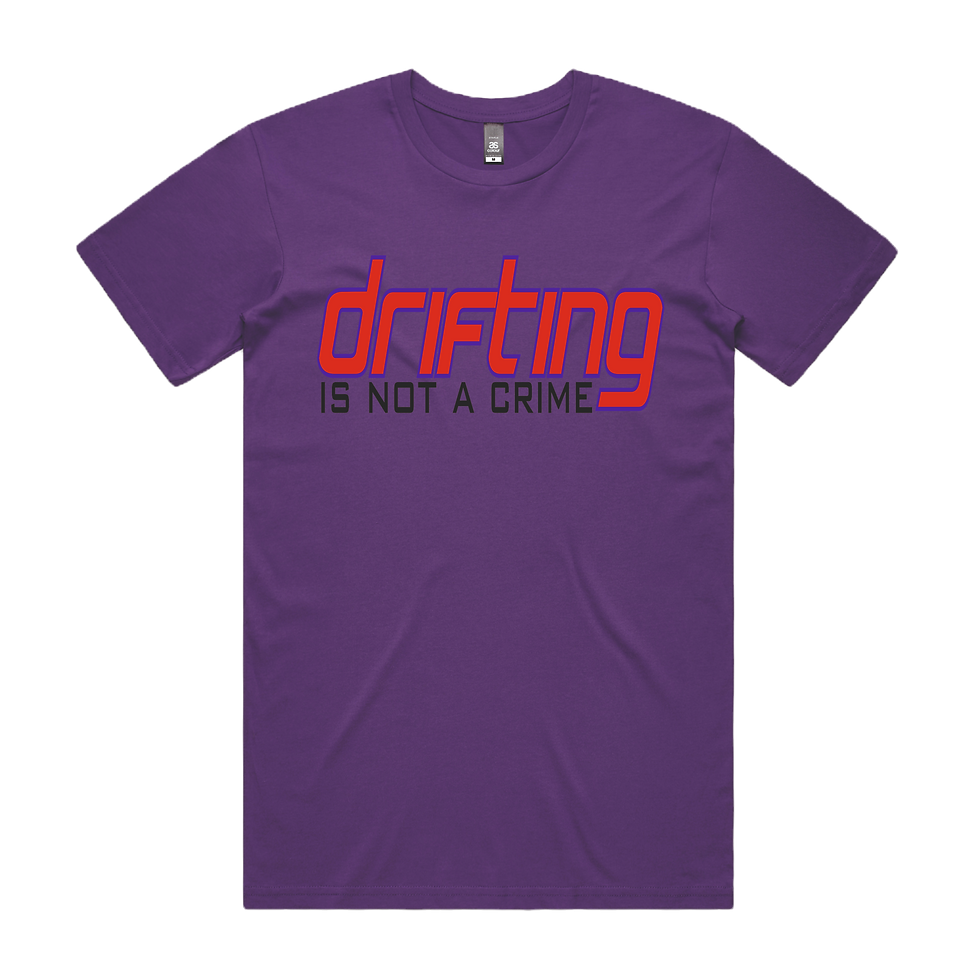 Thumbnail: Drifting is not a Crime DTG Printed T Shirt Unisex