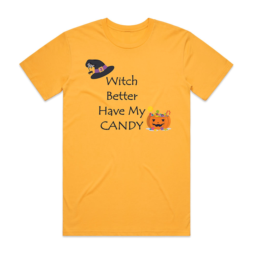 Thumbnail: Witch Better Have My Candy Halloween T Shirt Yellow