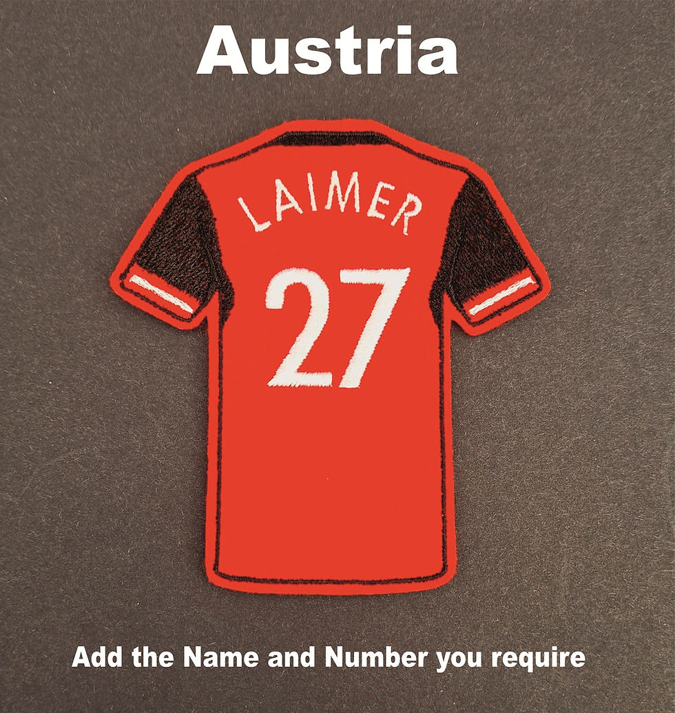 Thumbnail: World Cup Football Embroidered Badges Team Shirts with Personalised