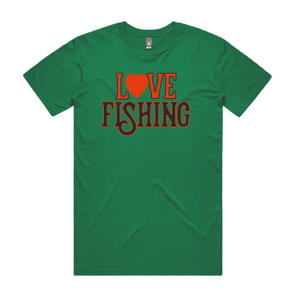 Thumbnail: Love Fishing DTG Printed T Shirt Unisex