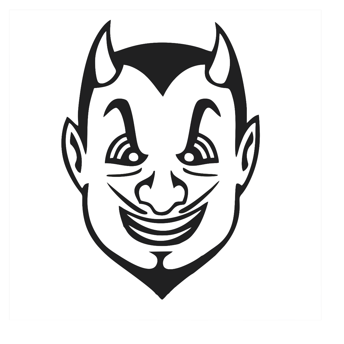 Devil Head Vinyl Wall Car Sticker Decal Custom Design
