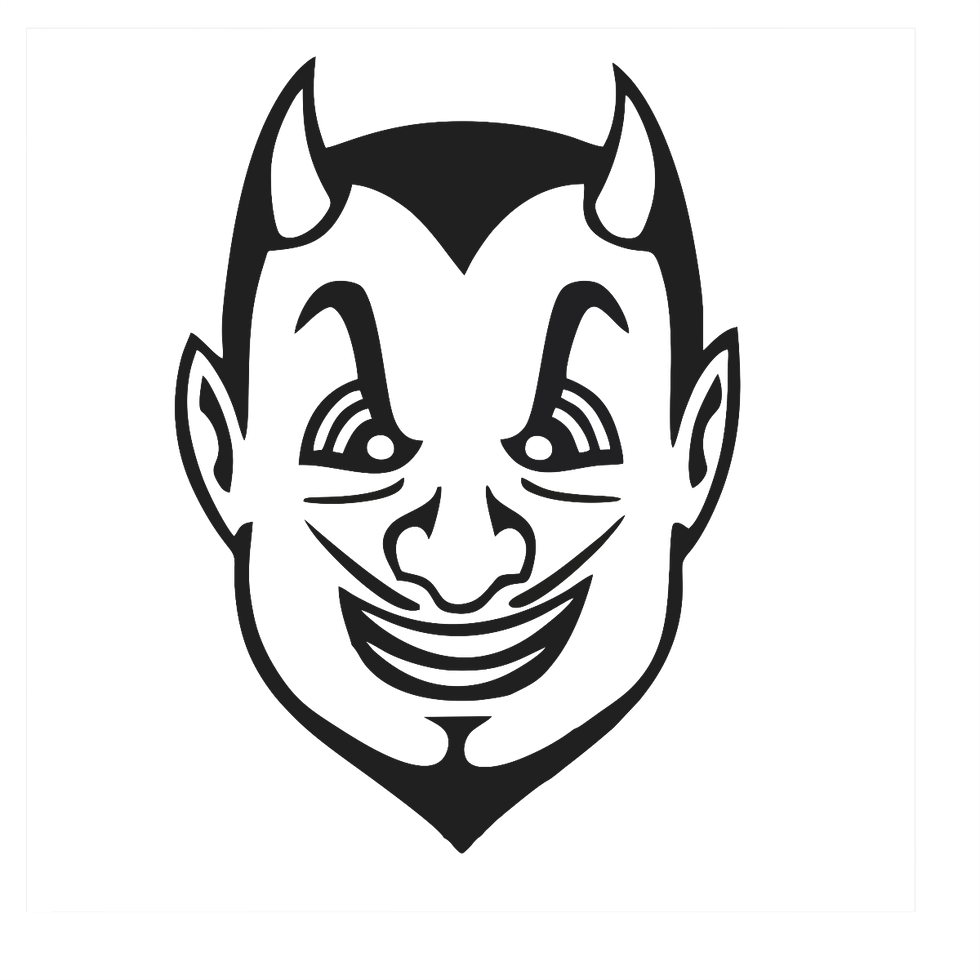 Devil Head Vinyl Wall Car Sticker Decal Custom Design