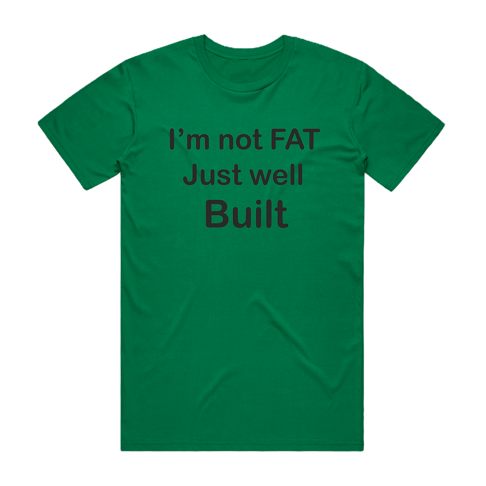 Thumbnail: I'm Not Fat Just Well Built DTG Printed T Shirt Unisex