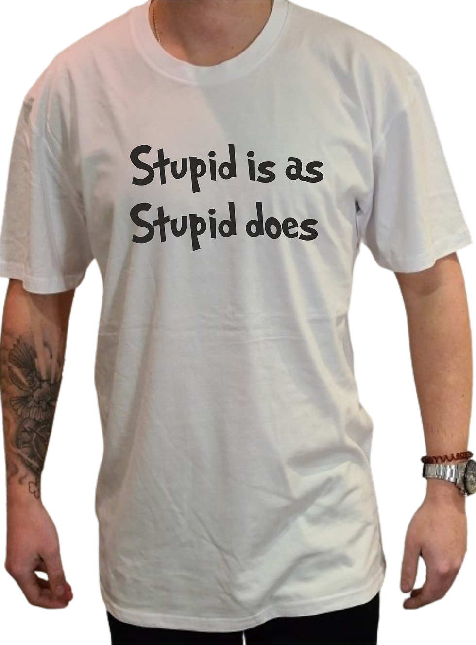 Thumbnail: Stupid Is As Stupid Does DTG Printed T Shirt Unisex