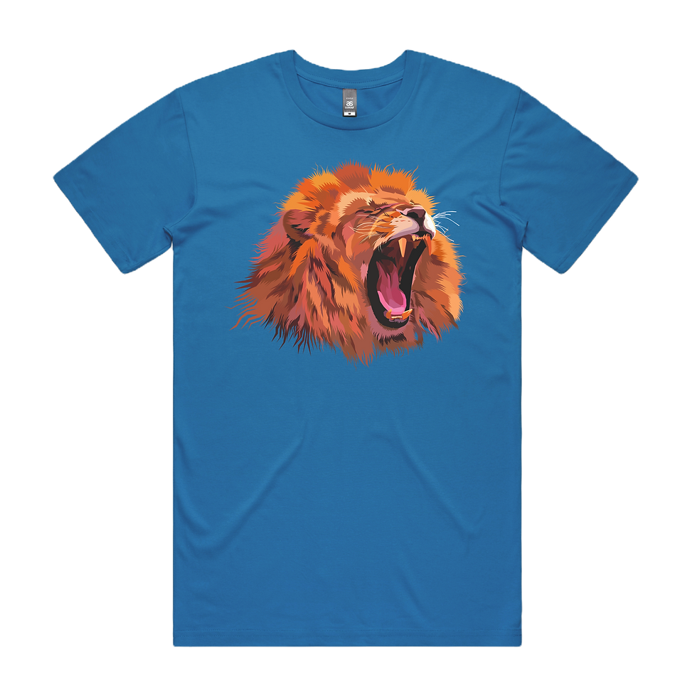Thumbnail: Lion Head DTG Printed T Shirt Unisex