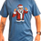 Thumbnail: Christmas Party Time Printed DTG T Shirt Blue