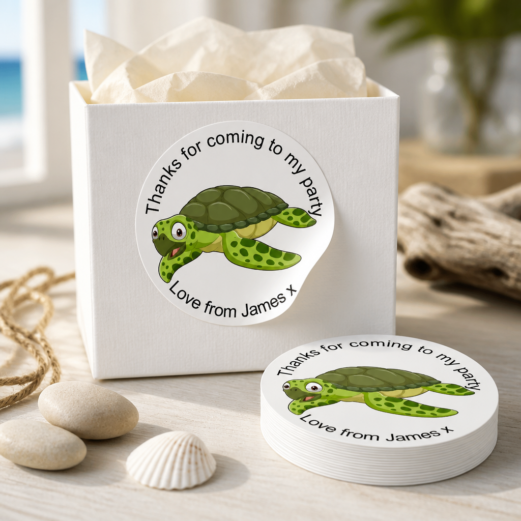 Personalised birthday stickers sweet cone labels stickers party